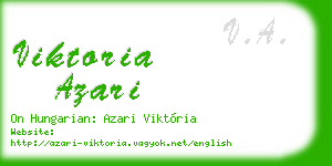 viktoria azari business card