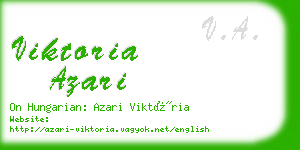 viktoria azari business card